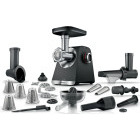 Masina de tocat Bosch MFWS682B, 2100W, 3.5kg/min, Negru/Argintiu
