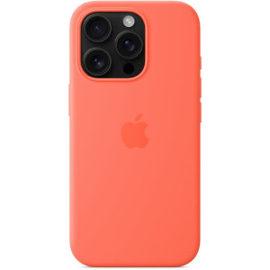 Apple Protectie pentru spate, material silicon pentru iPhone 16 Pro, culoare Tangerine (SEASONAL)