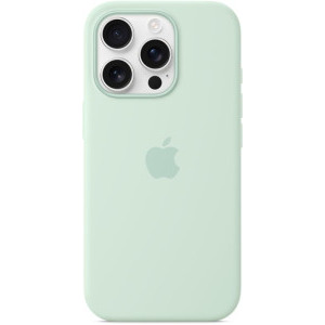 Apple Protectie pentru spate, material silicon pentru iPhone 16 Pro, culoare Aquamarine (SEASONAL)