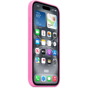 Apple Protectie pentru spate, material silicon pentru iPhone 16 Peony (SEASONAL)
