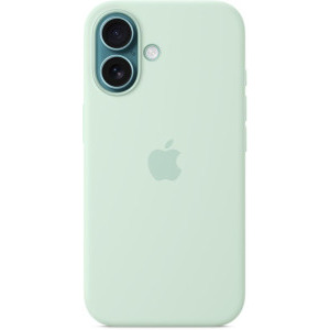 Apple Protectie pentru spate, material silicon pentru iPhone 16 Aquamarine (SEASONAL)