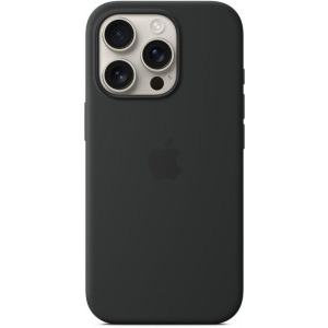 Apple Protectie pentru spate, material silicon pentru iPhone 16 Pro, culoare Black