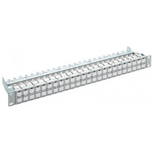 R&M Patch Panel Cat6A 48x RJ-45, 1U, Gray