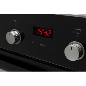 Hansa BOES68465, Electric, 65 L, Clasa A, Grill, Display, Sticla neagra