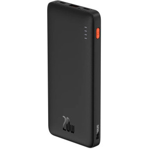Baseus Airpow 10000 mAh, 1x USB-C, 1x USB, 20W, Black