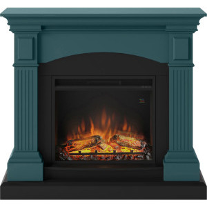 TAGU Semineu TAGU Magna Soft Turquoise cu Focar Electric PowerFlame, 23 inch, FM464-TU1-23PF1A