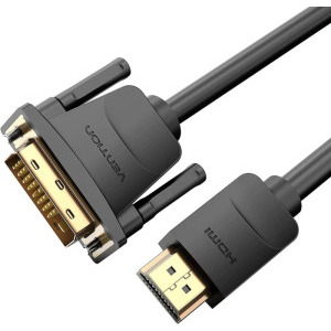 Vention HDMI Male - DVI-D Male, 3 m, Negru