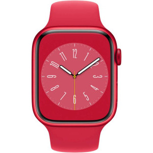 Apple Watch S8, 45mm Aluminium (Product) Red cu (Product) Red Sport Band Regular + GPS