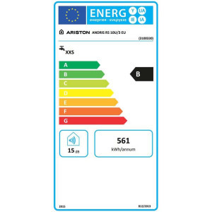 Ariston electric Andris RS 10 EU, 10 L, 1200 W, Protectie electrica IPX1, Montare deasupra chiuvetei, Reglaj extern de temperatura