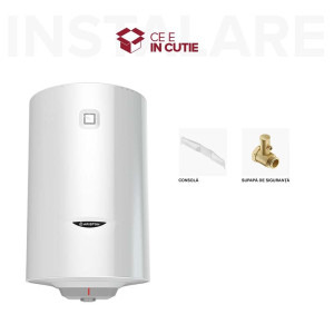 Ariston termoelectric Pro 1 R VTS 80L, 1800W, serpentina pe partea stanga