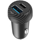 Incarcator auto Celly 1x USB-C, 1x USB, 35 W, Black