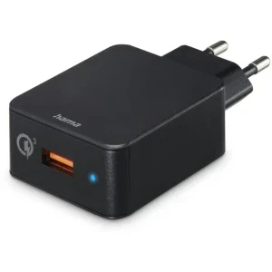 Hama 1x USB, Quick Charge 19.5 W, Black