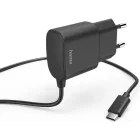 Incarcator retea Hama Quick Charge 12 W, Cablu USB-C integrat, Black