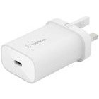 Incarcator retea Belkin Boost Charge, 1x USB-C, Quick Charge 25 W, White