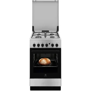 Electrolux LKG504015X, Gaz, 4 arzatoare, Sistem de siguranta, Aprindere integrata, Autocuratare catalitica, Timer, Grill, 50 cm, Inox