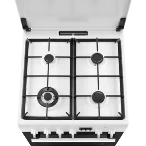 Electrolux LKK664222W, Mixt, 4 arzatoare, Sistem de siguranta, Aprindere integrata, Autocuratare catalitica, Timer, Grill, Clasa A, 60 cm, Alb