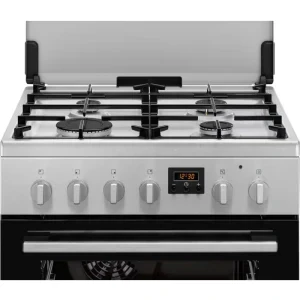 Electrolux LKK660225X, Mixt, 4 arzatoare, Sistem de siguranta, Aprindere integrata, AquaClean, Grill, Clasa A, 60 cm, Inox