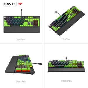 Havit KB926L RGB Black/Green Blue Switch Mecanica