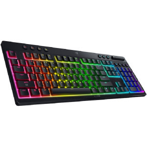Razer BlackWidow V4 Low-Profile HyperSpeed Wireless Green Clicky Mechanical RGB Black