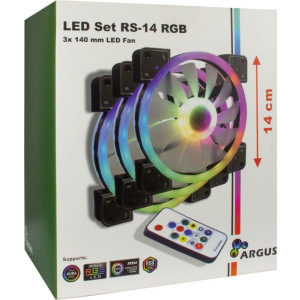 Inter-Tech Argus RS-14 RGB 140mm Three Fan Pack