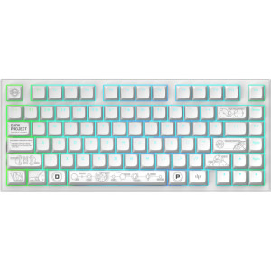 Dark Project ALU81A Terra Nova R2 RGB White g3ms Moonstone Pre-lubed Switch Mecanica