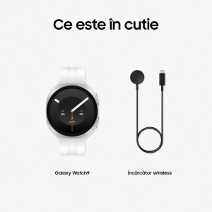 Samsung Galaxy Watch 9, 40 mm, Cream, Wi-Fi, Bluetooth, GPS, NFC, Rezistent la apa