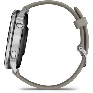 Garmin Venu 4, 45mm AMOLED curea silicon Silver/Silver gray