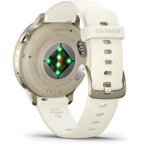 Garmin Venu 4, 41mm AMOLED curea silicon Lunar Gold/Bone