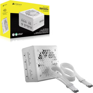 Corsair RM1000e, Cybenetics Platinum, 1000W, White