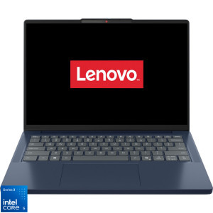 Lenovo 14'' IdeaPad Slim 3 14IWC11, WUXGA OLED, Procesor Intel® Core™ 5 320 (6M Cache, up to 4.60 GHz), 16GB DDR5, 512GB SSD, Intel Graphics, No OS, Cosmic Blue