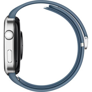 Huawei Watch D2, Silver aluminum curea Blue Composite Leather