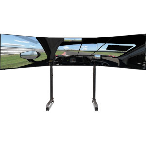 Next Level Racing Round Tube Free Standing Triple Monitor stand