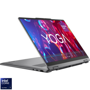Lenovo 14'' Yoga 7 2-in-1 14IPH11, 2.8K OLED 120Hz Touch, Procesor Intel® Core™ Ultra 7 355 (12M Cache, up to 4.70 GHz), 32GB LPDDR5X, 2TB SSD, Intel Graphics, Win 11 Pro, Luna Grey, 3Yr Onsite Premium Care