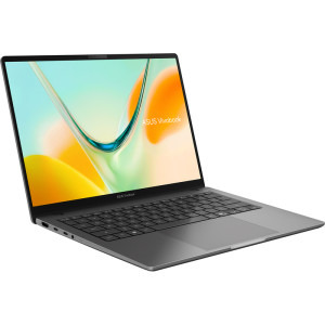 ASUS 14'' Vivobook S14 S5408QA, WUXGA, Procesor Qualcomm Snapdragon X X1-26-101, 8GB LPDDR5X, 512GB SSD, Qualcomm Adreno, Win 11 Home, Matte Gray