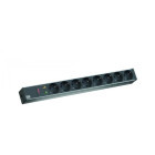 Accesoriu UPS Bachmann PDU BM-333.534, 8x schuko, 16A, Negru