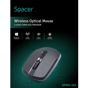Spacer SPMO-161, Wireless, Black