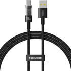 Cablu de date / adaptor Baseus Gem, USB Male la USB-C Male, 1 m, 100W, Black