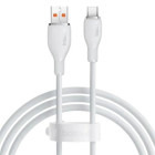 Cablu de date / adaptor Baseus Pudding, USB Male la USB-C Male, 100W, 1.2 m, White