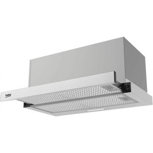 Beko telescopica HNT61520XH, Putere de absorbtie 574 m3/h, 3 trepte de viteza, Iluminare LED, 60 cm, Inox