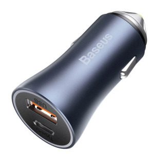 Baseus Golden Contactor Pro, 2x USB, 40W, Grey