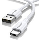 Cablu de date / adaptor Ugreen US287, USB Male la USB-C Male, 1 m, White