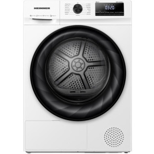 Uscator de rufe Heinner HHPD-H90FRA++, Pompa de caldura, 9 kg, Clasa D, Iluminare interioara, Alb