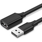 Cablu periferice Ugreen US103 Extensie USB tip A 2.0 Male la USB tip A 2.0 Female, 5 m, Negru