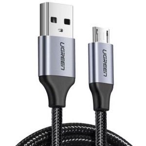 Cablu de date / adaptor Ugreen US290, USB Male la microUSB Male, 1 m, Black