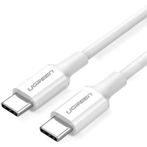Cablu de date / adaptor Ugreen US300, USB-C Male la USB-C Male, 2 m, White