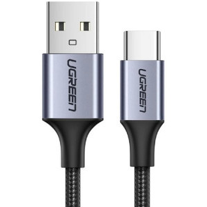 Ugreen US288, USB Male la USB-C Male, 2 m, Black