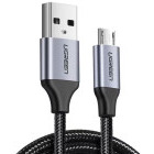 Cablu de date / adaptor Ugreen US290, USB Male la microUSB Male, 1.5 m, Black