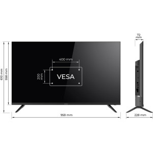 KIVI Smart TV 43U730QB Seria U730QB 109cm negru 4K UHD HDR