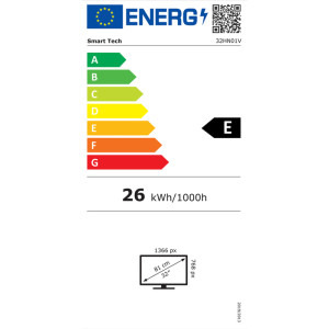 Smart Tech 32HN01V Seria HN01V 81cm negru HD Ready