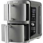 Ninja Friteuza cu aer cald Double Stack XL SL400EU, 2470W, 2x 4.75L, Gri/Negru